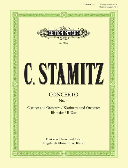 Clarinet Concerto No. 3 in Bb Major