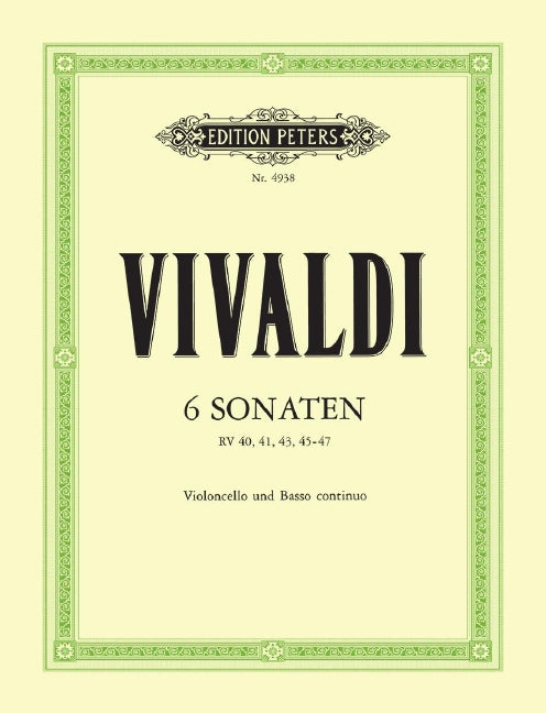6 Sonatas for Violoncello and Basso continuo