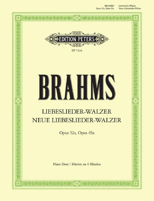 Liebeslieder-Walzer Op. 52a; Neue Liebesliede (Piano, 4 hands)