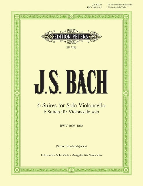 6 Cello Suites BWV 1007-1012