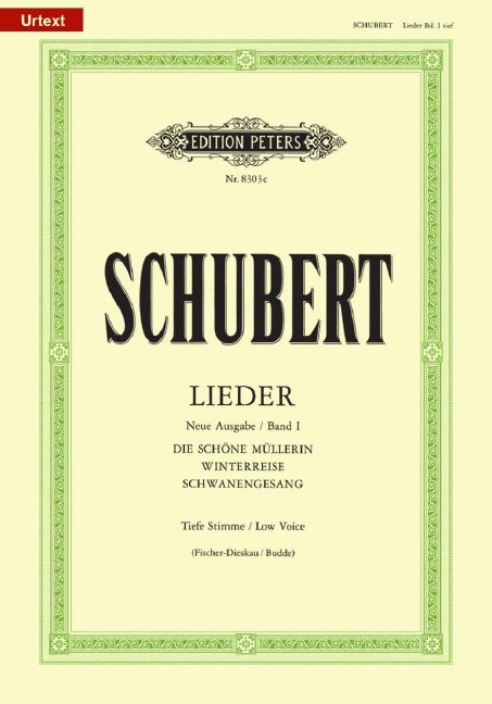 Lieder = Songs Vol. 1 (Low voice and piano)