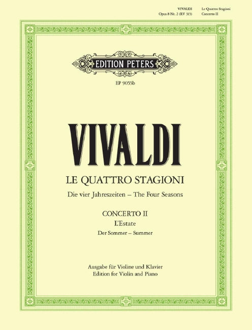 Le Quattro Stagioni = The Four Seasons Op. 8 No. 2 in G 'Summer'