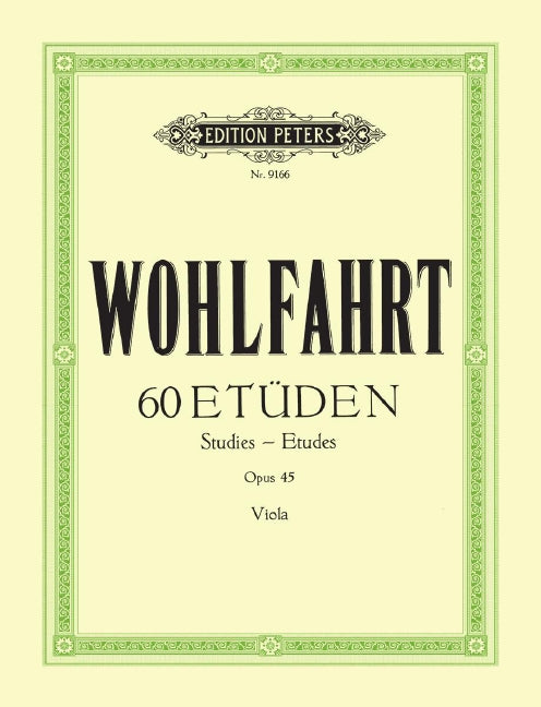 60 Etüden = Studies Op. 45 (arr. Viola)