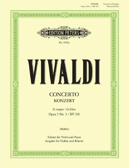 Concerto in G Major Op. 3 No. 3