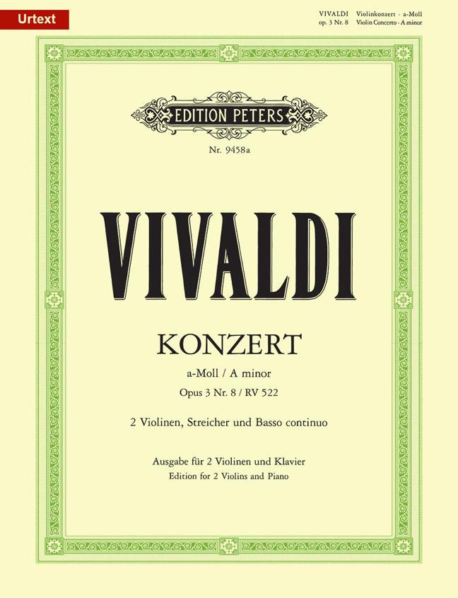 Concerto in A minor for 2 Violins, Op.3/8