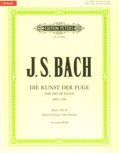 Die Kunst der Fuge = Art of Fugue, BWV 1080 Vol. 2