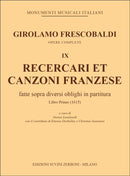 Recercari et canzoni franzese [Score and part]