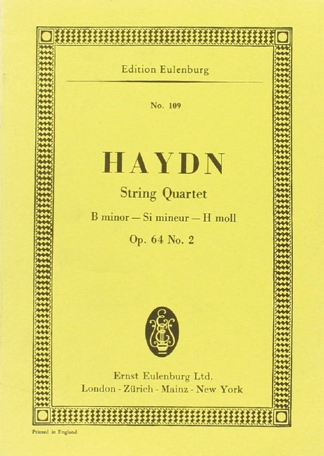 String Quartet B minor op. 64/2 Hob. III: 68