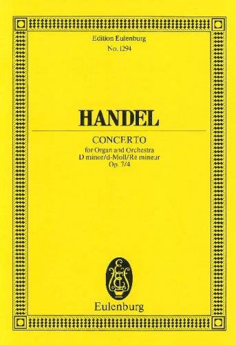 Organ concerto No. 10 D minor op. 7/4 HWV 309 [ポケットスコア]