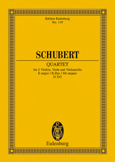 String Quartet E major op. 125/2 D 353