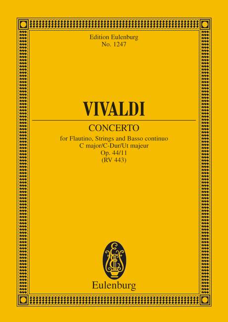 Concerto C-Dur op. 44/11 RV 443 / PV 79（ポケットスコア）