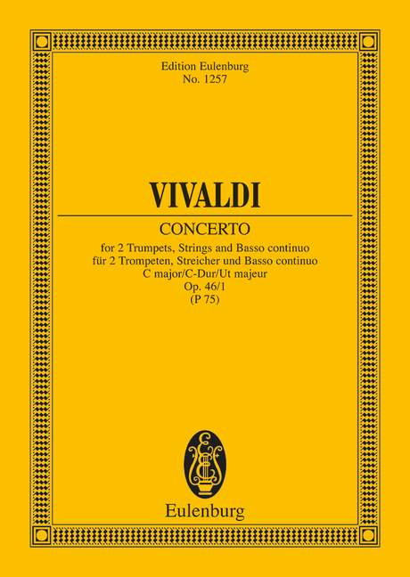 Concerto C-Dur op. 46/1 RV 537/PV 75（ポケットスコア）
