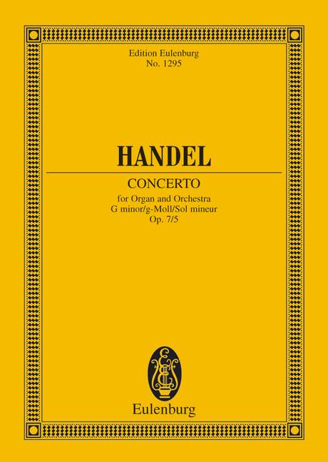Organ concerto No. 11 G minor op. 7/5 HWV 310 [ポケットスコア]