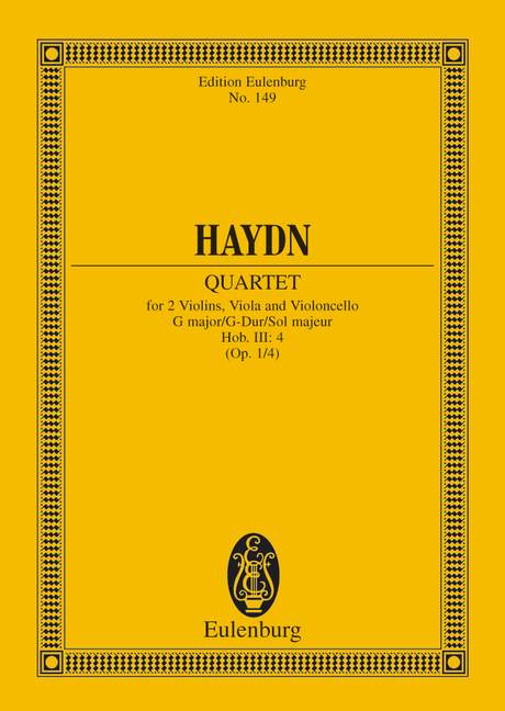 String Quartet G major op. 1/4 Hob. III: 4