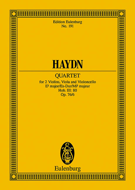 String Quartet Eb major op. 76/6 Hob. III: 80