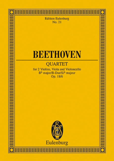 String Quartet Bb major op. 18/6