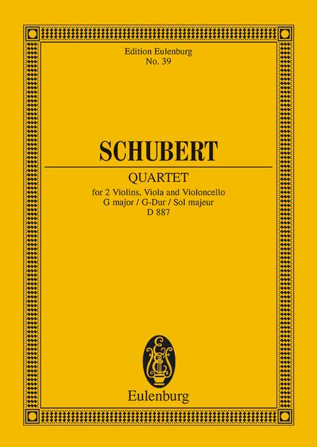 String Quartet G major op. 161 D 887