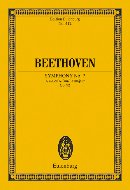 Sinfonie Nr. 7 A-Dur op. 92 [study score]