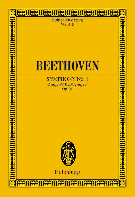 Sinfonie Nr. 1 C-Dur op. 21 [study score]
