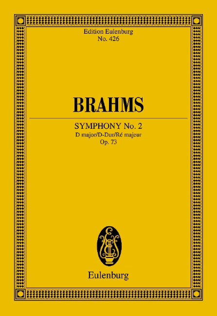 Sinfonie Nr. 2 D-Dur op. 73 [study score]