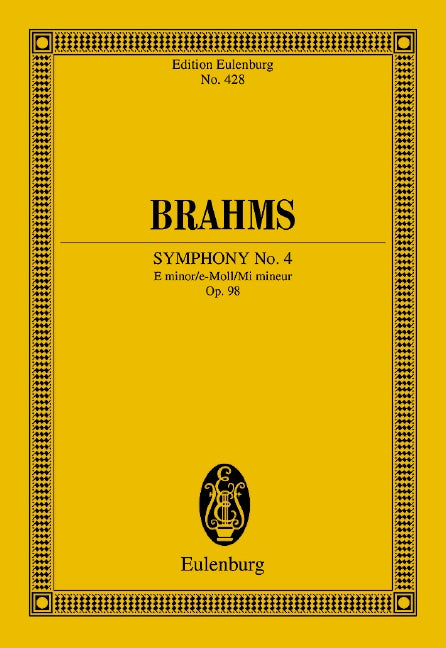 Sinfonie Nr. 4 e-Moll op. 98 [study score]