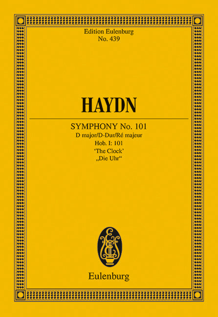 Sinfonie Nr. 101 D-Dur, Die Uhr Hob. I: 101 [study score]
