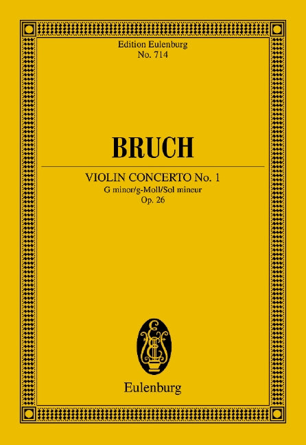 Violinkonzert Nr. 1 g-Moll op. 26（ポケットスコア）