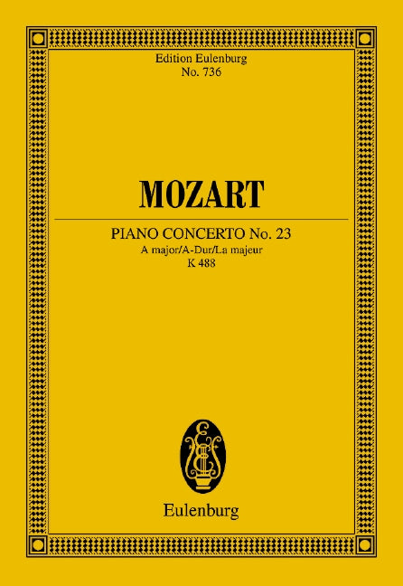 Konzert Nr. 23 A-Dur KV 488 [study score]