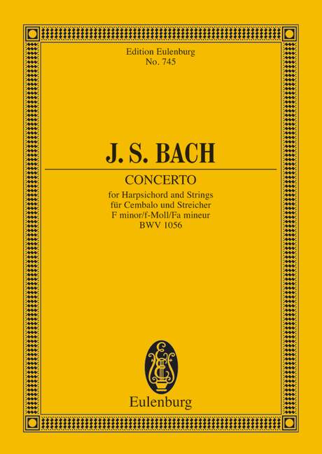 Konzert f-Moll BWV 1056（ポケットスコア）