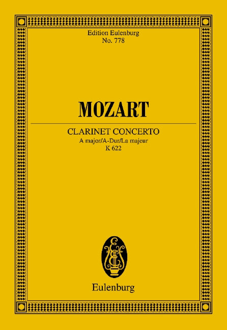 Konzert A-Dur KV 622 [study score]