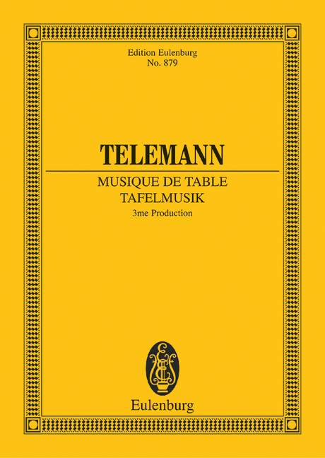 Musique de table, 3me Production（ポケットスコア）