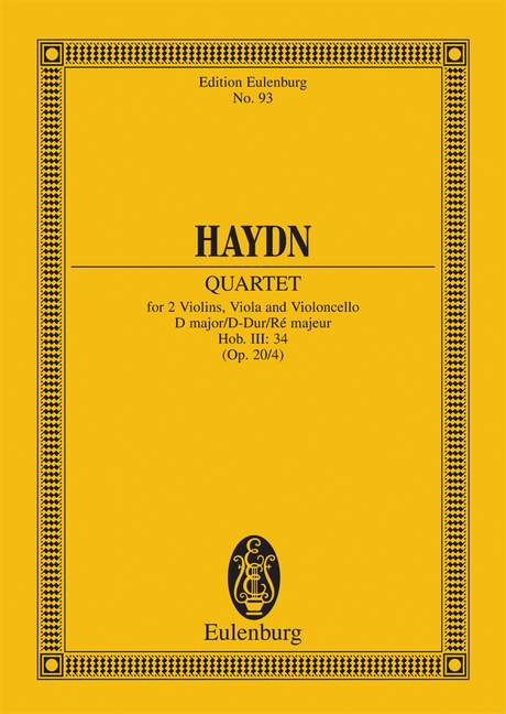 String Quartet D major op. 20/4 Hob. III: 34