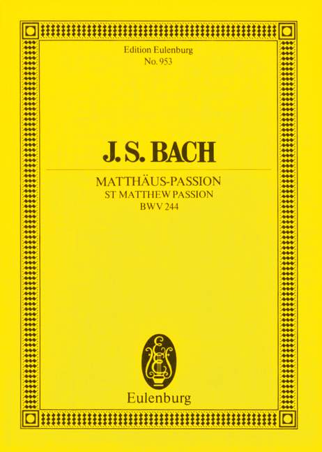 Matthäus-Passion BWV 244（ポケットスコア）