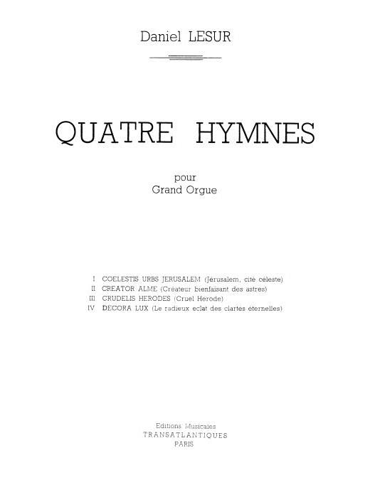 4 Hymnes