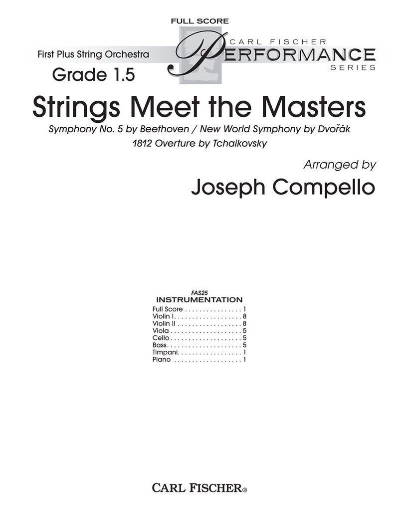 Strings Meet The Masters (Score Only)