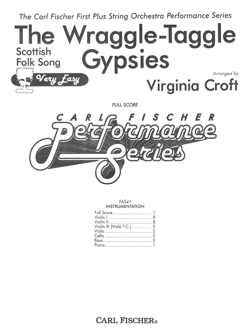 The Wraggle-Taggle Gypsies (Score Only)