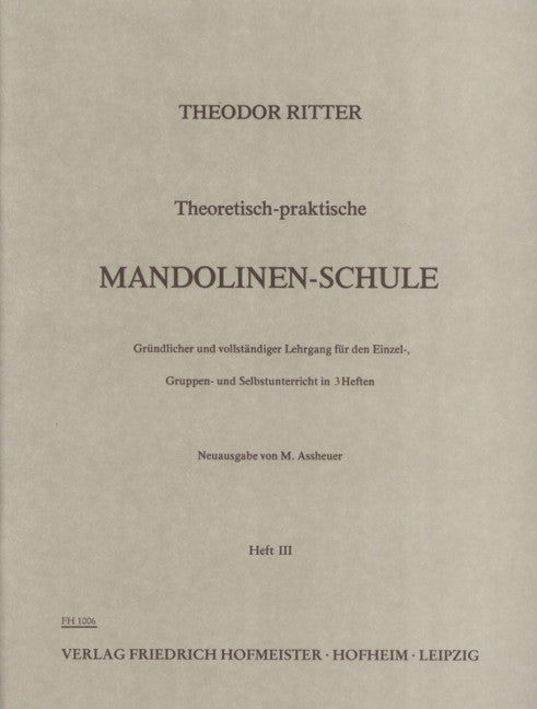 Theoretisch-Praktische Mandolinen-Schule, Vol. 3