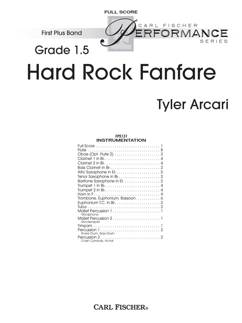 Hard Rock Fanfare (Study Score)
