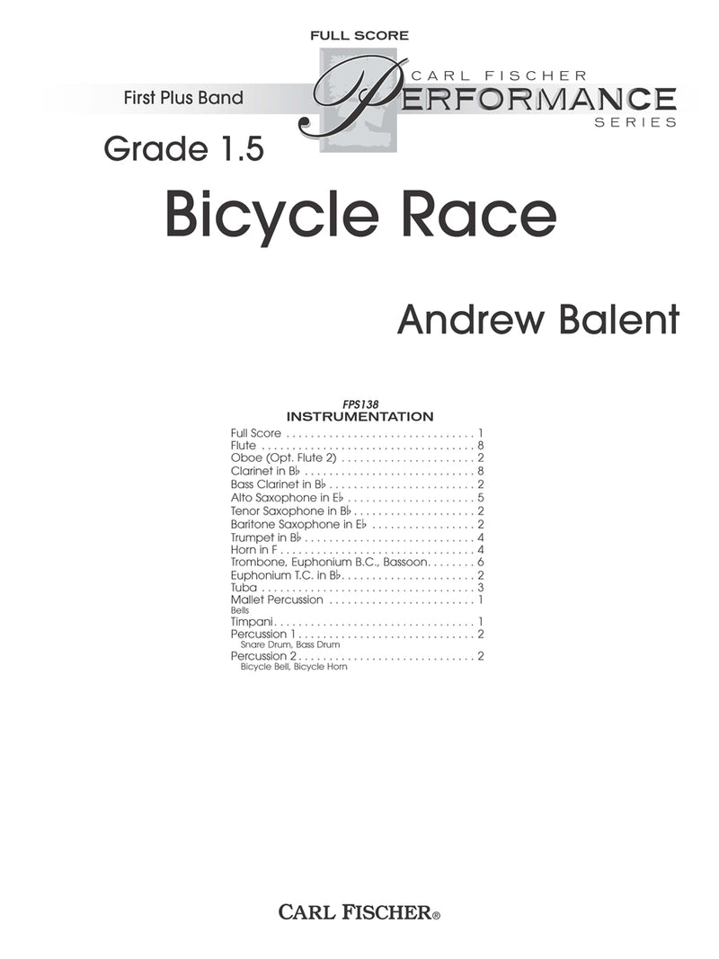 Bicycle Race (Study Score)