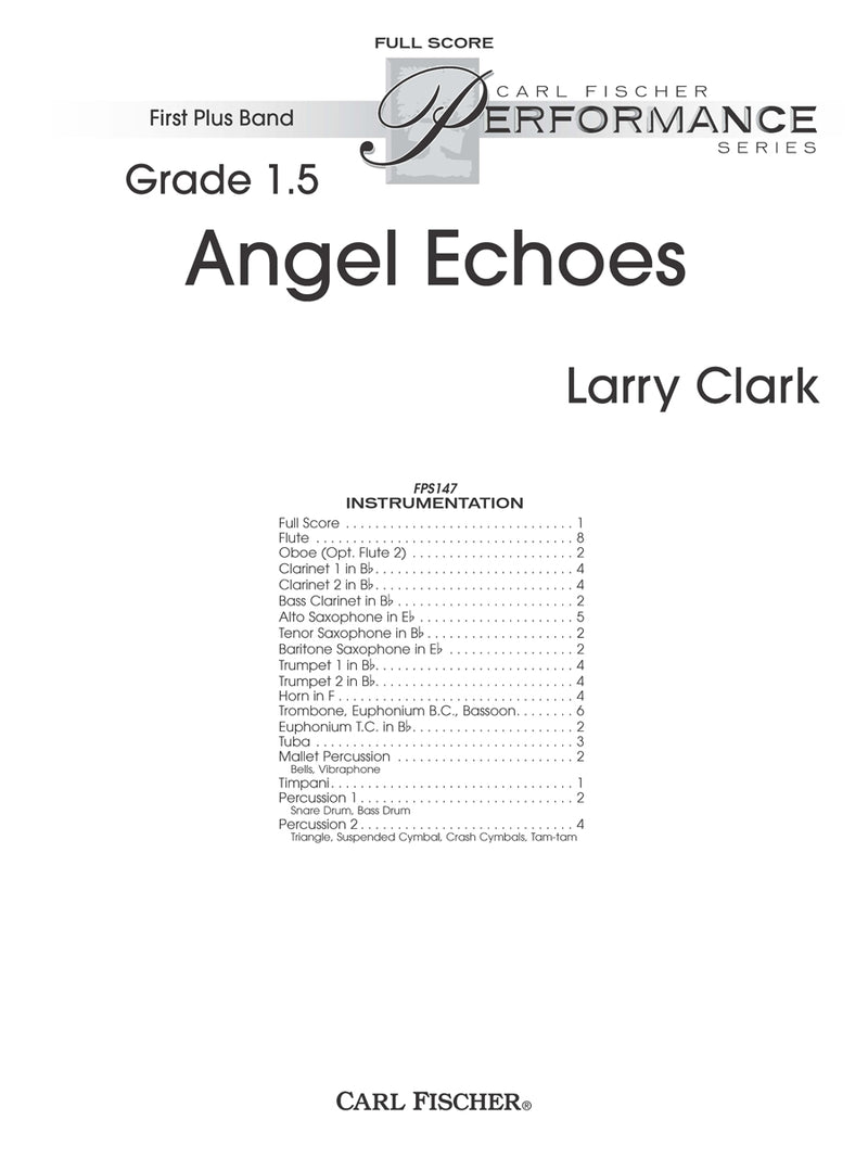 Angel Echoes (Study Score)