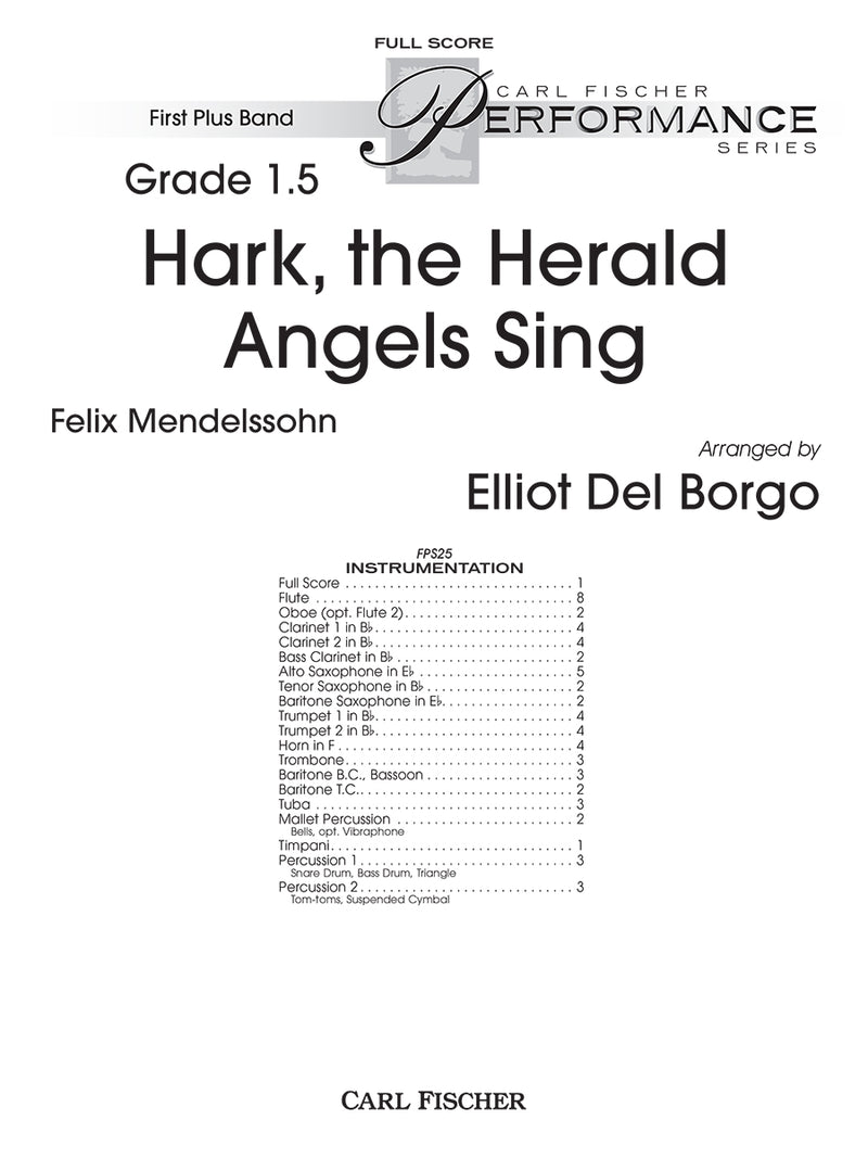 Hark, The Herald Angels Sing (Score Only)