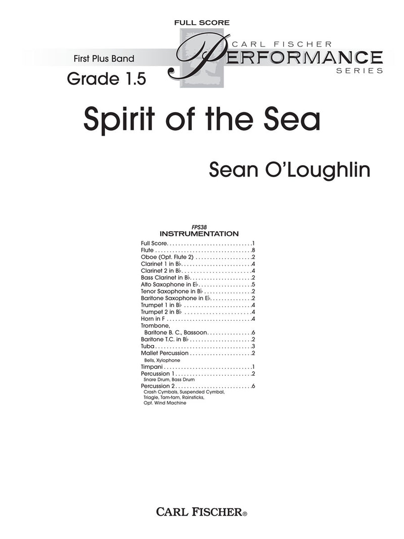 Spirit Of The Sea (Score Only)