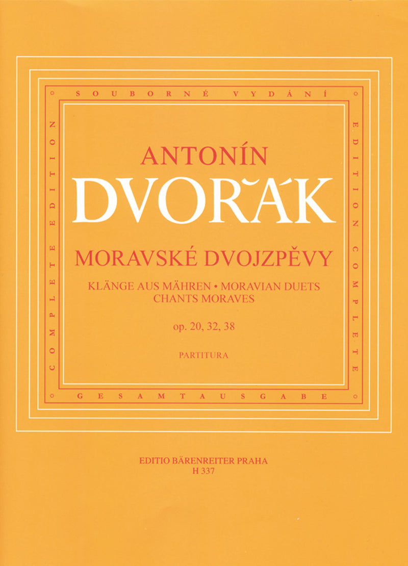 Moravian Duets op. 20, 32, 38 [score]