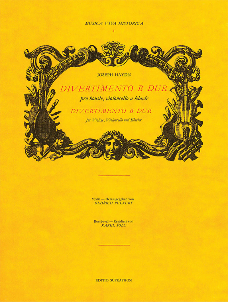 Divertimento in B-flat major [Performance score, set of parts]