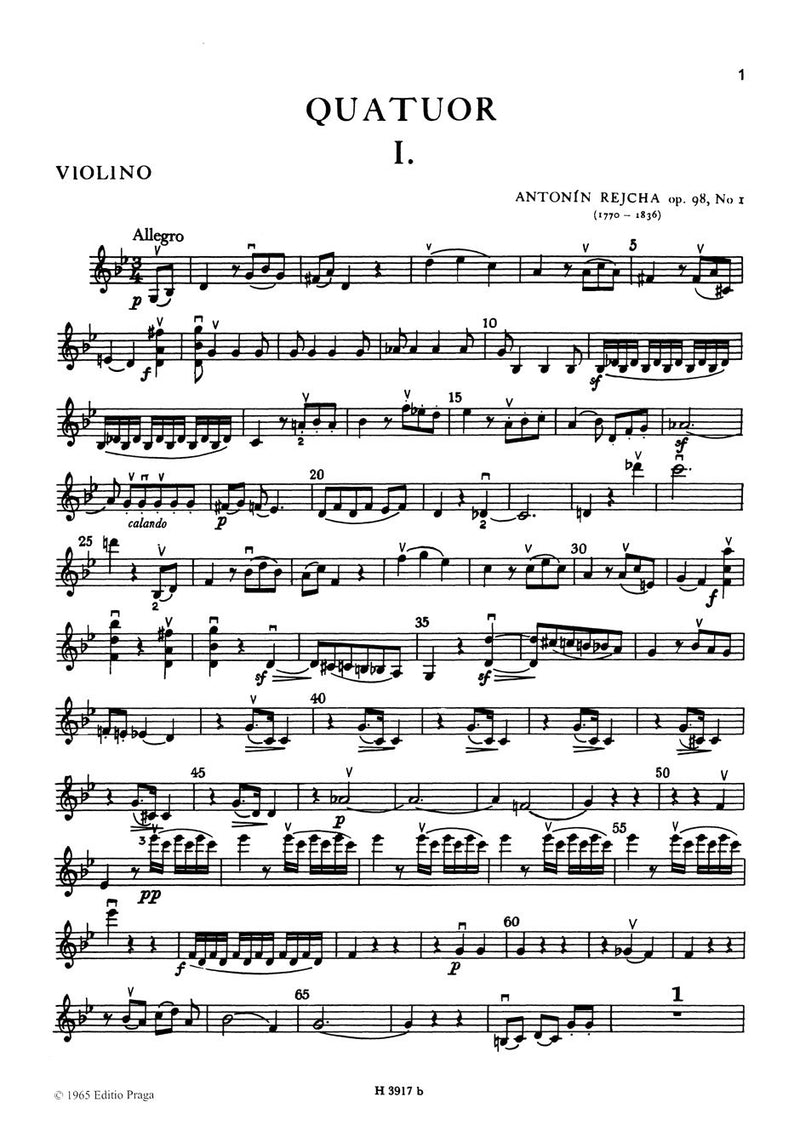 Drei Quartette Nr. 1-3 g-Moll, C-Dur, G-Dur op. 98
