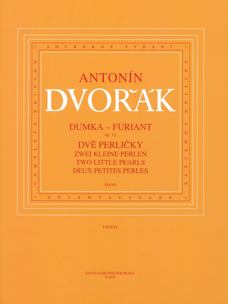 Dumka - Furiant op. 12 / zwei kleine Perlen (B 156)