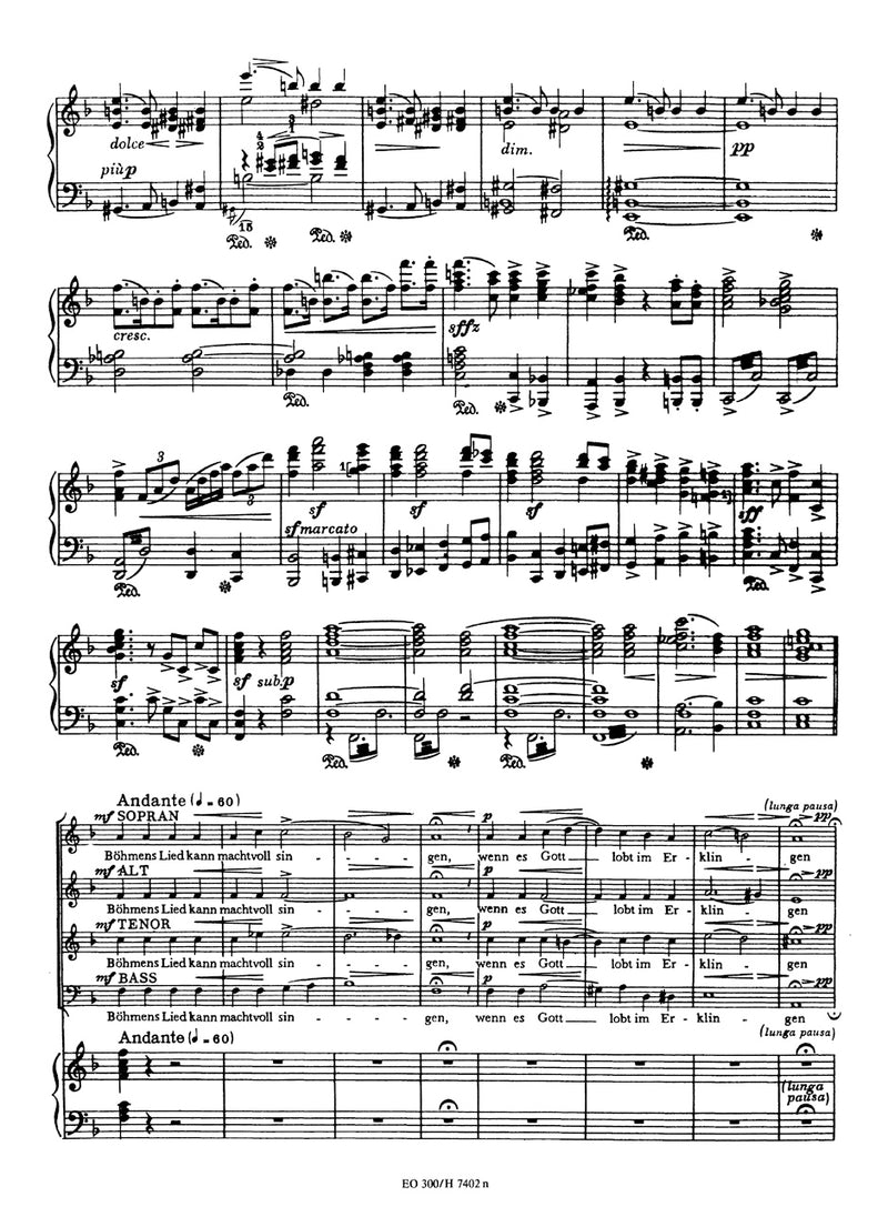 Czech Song -Cantata for Mixed choir and Orchestra-