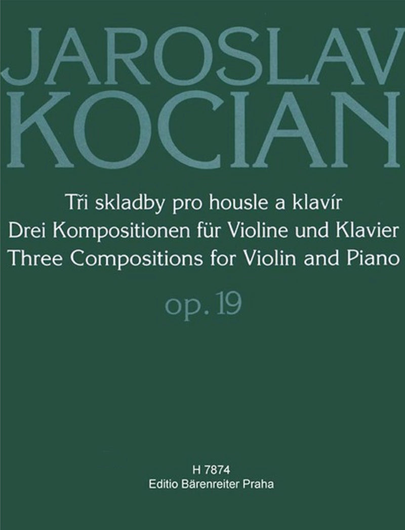 Drei Kompositionen op. 19 -für Violine und Klavier-