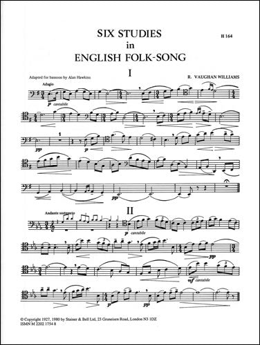 Six Studies in English Folk Song (Bassoon part)