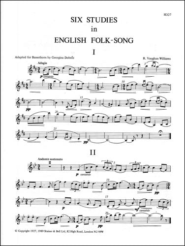 Six Studies in English Folk Song (Bassethorn part)